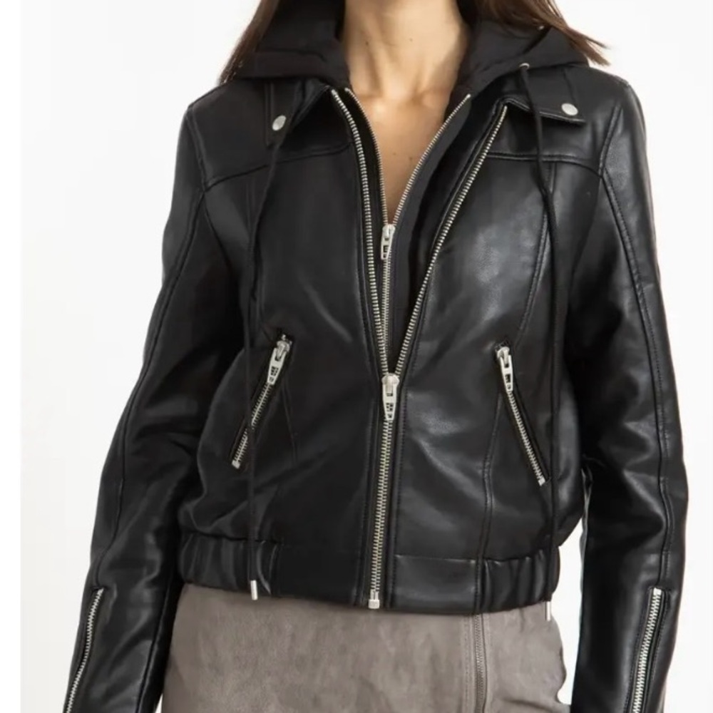 Blank NYC Black Leather Jacket